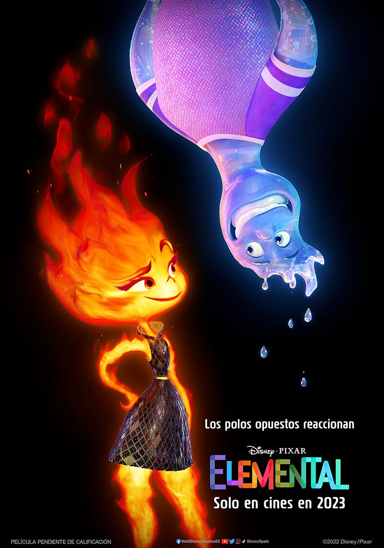 'Elemental' Tráiler y póster de la nueva película de Pixar En tu